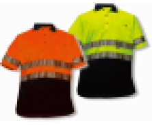 Polo Shirt - two tone, day/night, short sleeve