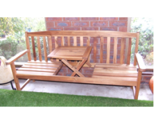 Blackwood Bench with Pop Up Table 